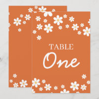 Números de Mesa para Chá de Noiva Retro Daisy Lara