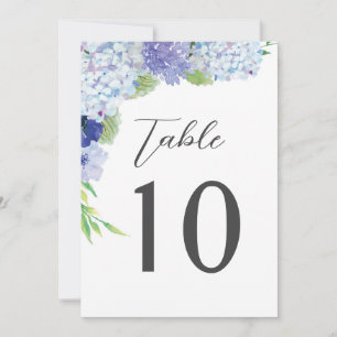 Convites Números de Mesa para Recepção de Casamento com Hor