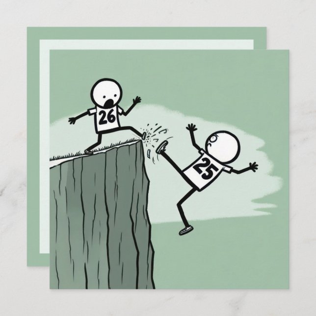 Convites Números de palitos do Partido da Véspera de Ano No (Frente/Verso)