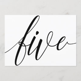 Convites Números de Tabela de Casamento - Tipografia de Lux