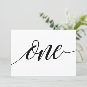 Convites Números de Tabela de Casamento - Tipografia de Lux