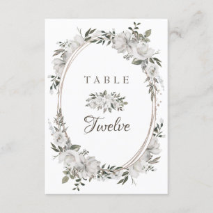 Convites Números de Tabela de Casamentos de Vintage Cherish