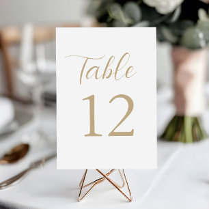 Convites Números de Tabela de Recepção de casamento Dour