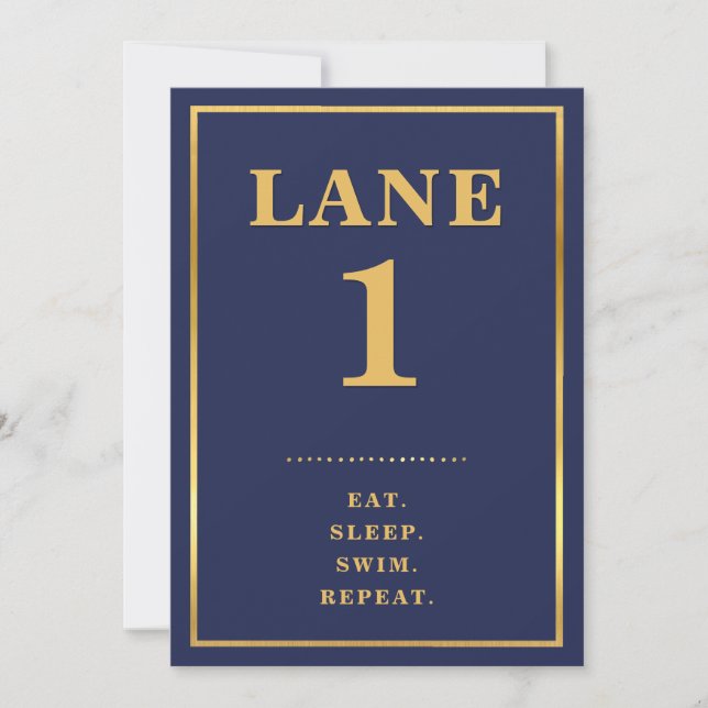 Convites Números de tabela ouro do bar MITZVAH (Frente)