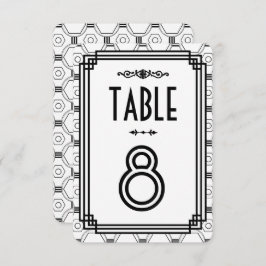 Convites Números de Tabelas de Casamento de Deco de Arte Br