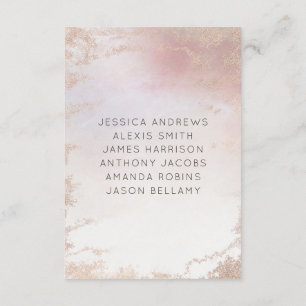 Convites Números de Tabelas de Casamento de Fosco Rosa-Blus