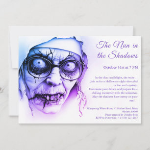 Convites Nun Halloween Convoca Assombrando Religião