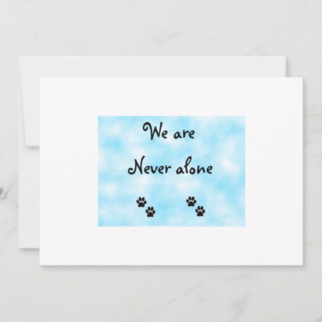 Convites Nunca somos convidados sozinhos (Frente)