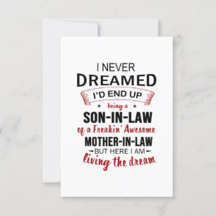 Convites Nunca Sonhei que acabaria sendo um genro