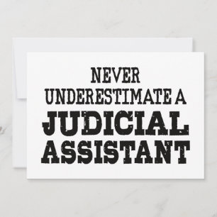 Convites Nunca subestime um assistente judicial