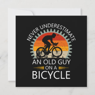 Convites Nunca Subestime um Velho Cara numa Bicicleta