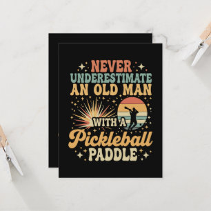 Convites Nunca Subestime Um Velho Com Um Pickleball