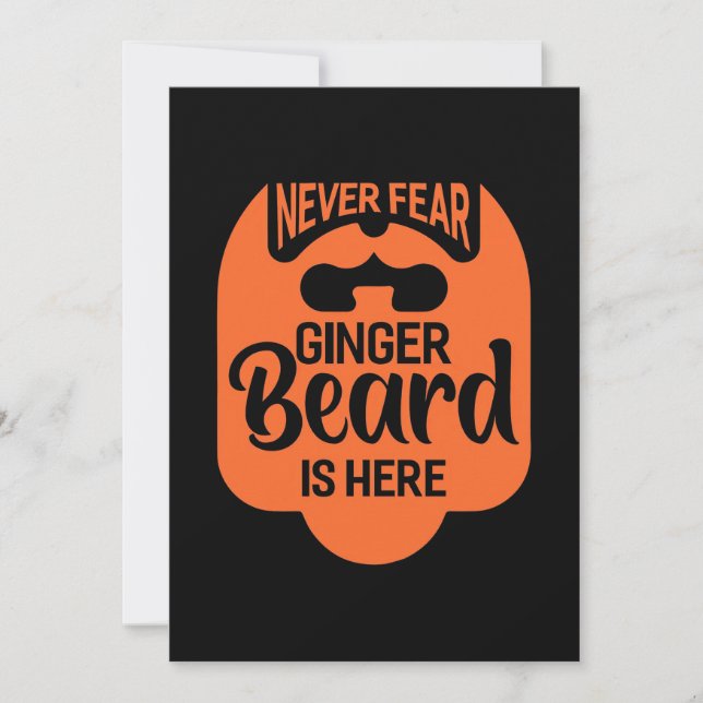 Convites Nunca Tema, Ginger Beard Está Aqui (Frente)