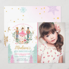 Convites Nutcracker Birthday Garota Balé Suger Plum