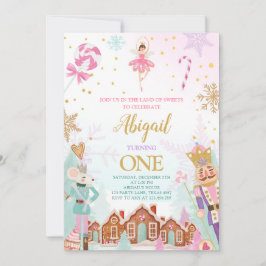 Convites Nutcracker Birthday Girl Land of Sweets Fairy Invi