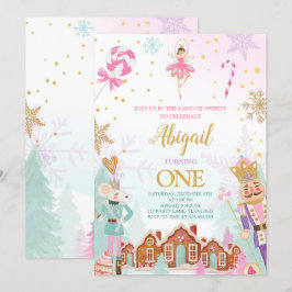 Convites Nutcracker Birthday Girl Land of Sweets Fairy Invi