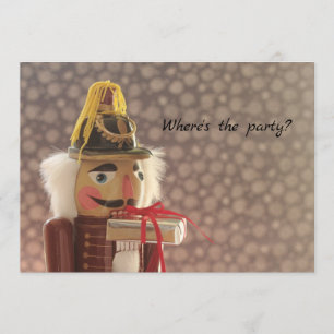 Convites Nutcracker com presente de prata