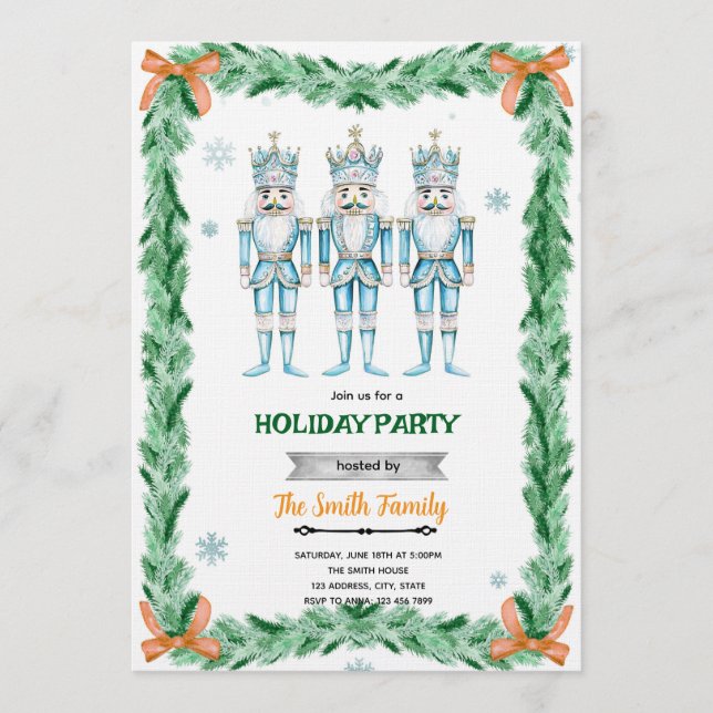 Convites Nutcracker theme party invitation (Frente)