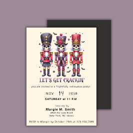 Convites Nutcrackers para Festa de Hallowmas no Halloween e