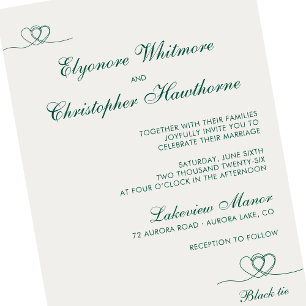Convites Nuvem Ousada Teal Moderno Chic Casamento Misto e C