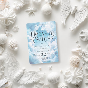 Convites Nuvens Angelicais Personalizadas Enviadas do Céu p