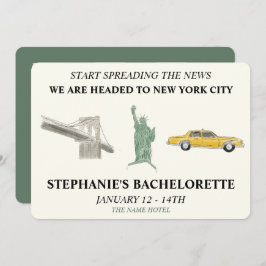 Convites NYC Bachelorette