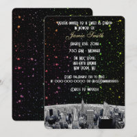 NYC Skyline 2 Rainbow Star Sweet 16 V