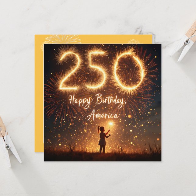 Convites O 250º CHURRASCO de Aniversário da América (Frente/Verso In Situ)