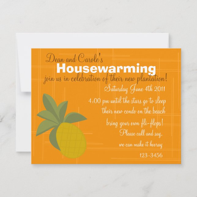 Convites O Abacaxi Incrível (Frente)