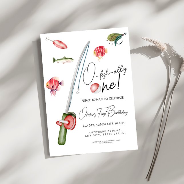 Convites o aliado de peixe um primeiro aniversario (Criador carregado)