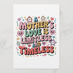 Convites O Amor De Uma Mãe É Ilimitado E Atemporal