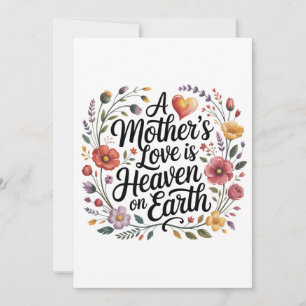 Convites O Amor de uma Mãe é o Céu na Terra