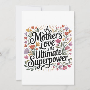 Convites O Amor de uma Mãe É o Superpoder Definitivo