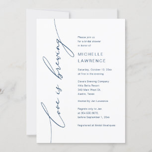 Convites O amor é a criação, a celebração do Chá de panela