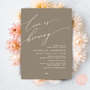 Convites O amor é a criação, a celebração do Chá de panela