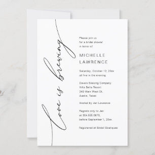 Convites O amor é a criação, a celebração do Chá de panela