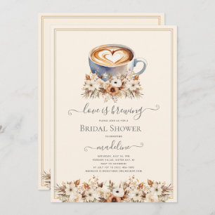 Convites O amor é a criação de Chá de panela de café