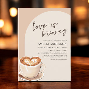 Convites O amor é a criação de Chá de panela de café com ar