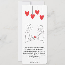 Convites O amor é carinho