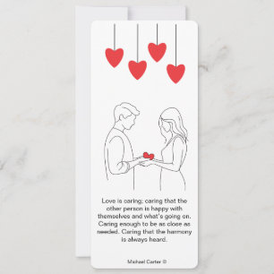 Convites O amor é carinho