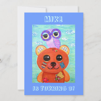 Convites O Amor É Como Uma Festa de aniversário De Urso De