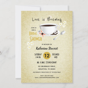 Convites O Amor É Criar Café Bridal