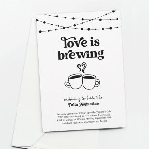 Convites O amor é criar Casais de café / Chá de panela