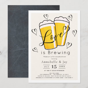 Convites O amor é criar Casais de cerveja Chá