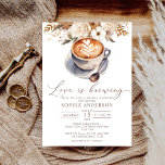 Convites O Amor É Criar Chá de panela De Café<br><div class="desc">Este adorável convite captura a essência do amor e o encanto delicioso de uma celebração temerária do café.</div>
