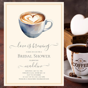 Convites O amor é criar Chá de panela de café