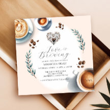 O amor é criar Chá de panela de café