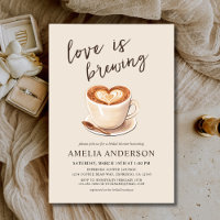 O amor é criar Chá de panela de café