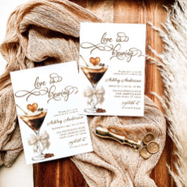 Convites O Amor É Criar Chá de panela Espresso Martini