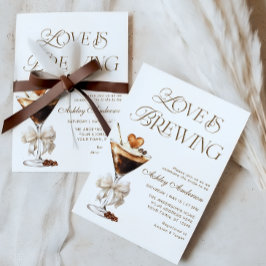 Convites O Amor É Criar Chá de panela Espresso Martini